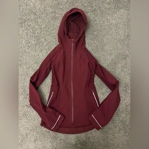 Lululemon Athletica Maroon Cross Chill Jacket